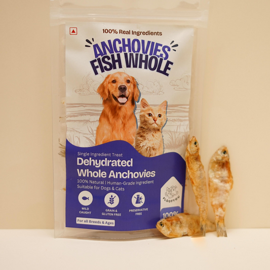 Anchovies Fish Whole Dehydrated Jerky Natural Healthy Cat Treat