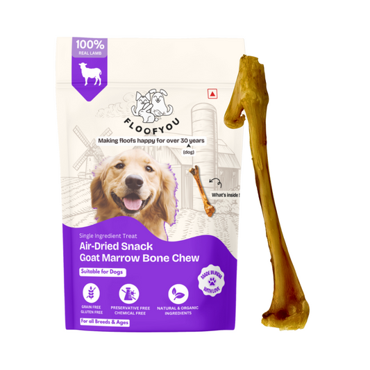 Goat Marrow Bone Chew Dehydrated Natural Healthy Dog Treat