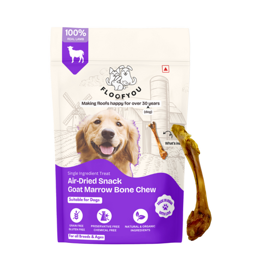 Goat Marrow Bone Chew Dehydrated Natural Healthy Dog Treat