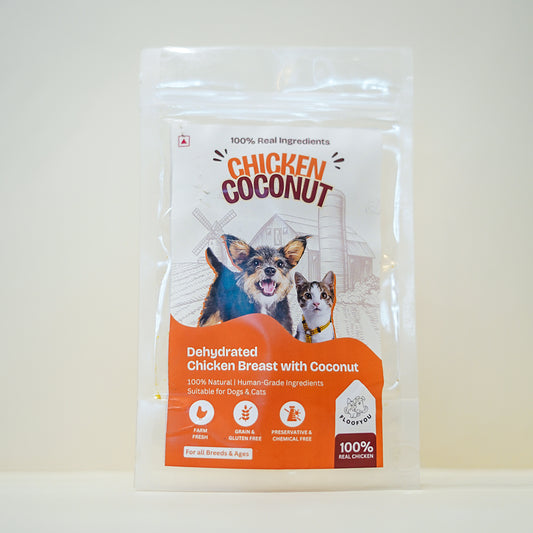 Chicken Coconut Jerky Strips Dehydrated Natural Healthy Cat Treat