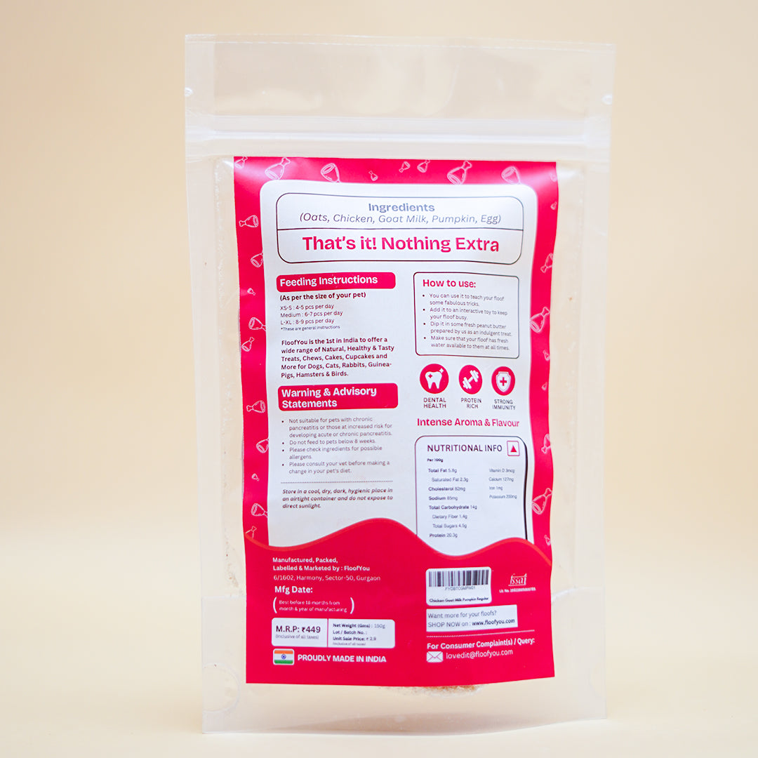 Chicken Goat Milk Natural Healthy Dog Treat, Cookies, Biscuits & Snacks