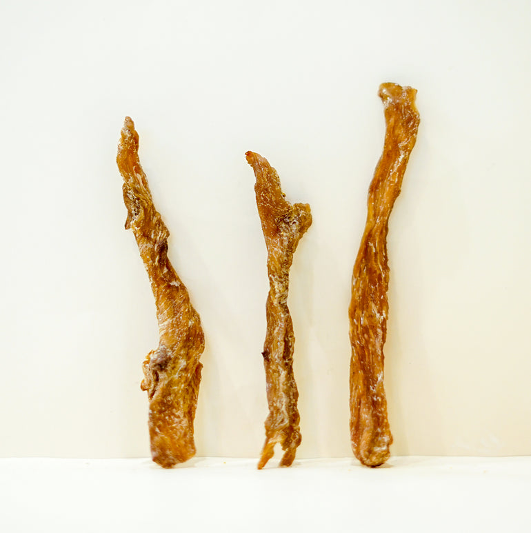 Chicken Strawberry Jerky Strips Dehydrated Natural Healthy Cat Treat