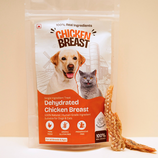 Dehydrated Chicken Breast Jerky Strips Natural Healthy Dog & Cat Treat