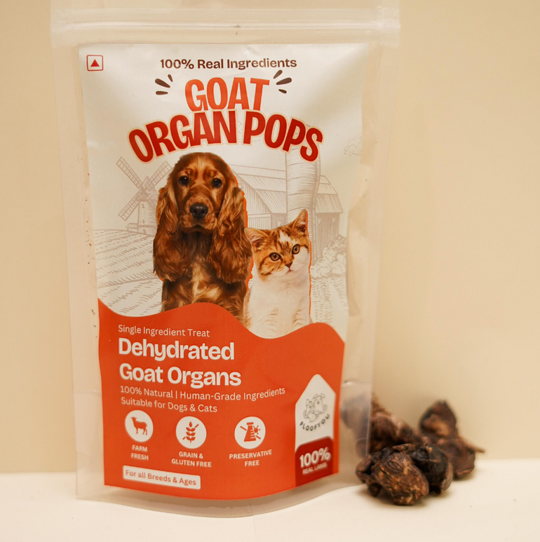 Goat Organ Pops Jerky Dehydrated Natural Healthy Cat Treat & Snack