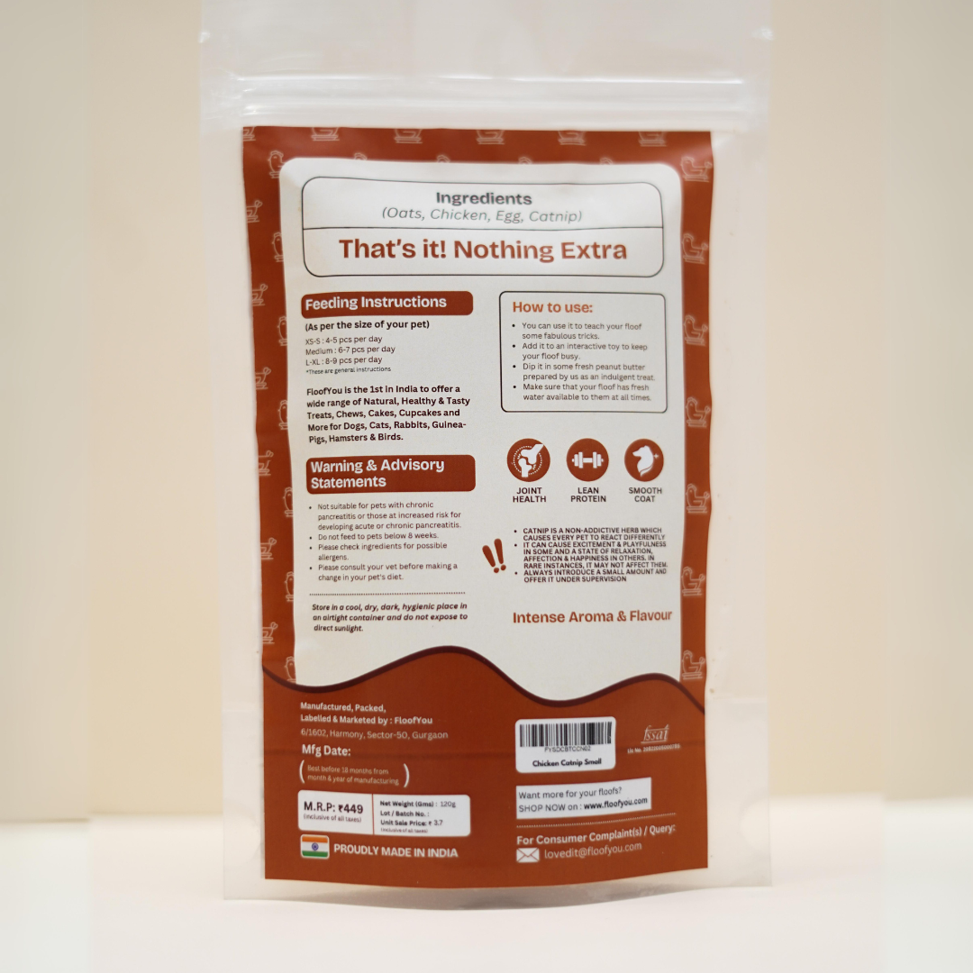 Chicken & Catnip Small Dog Treat, Cookies, Biscuits & Snacks for Training