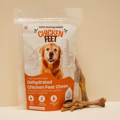 Chicken Feet Chew Dehydrated Natural Healthy Dog Treat