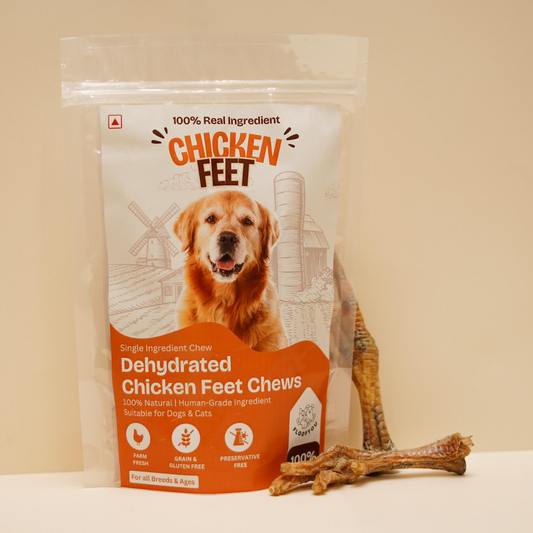 Dehydrated Chicken Feet Chew Natural Healthy Dog Treat